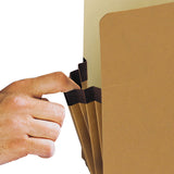 Redrope Drop-Front End Tab File Pockets, 3.5" Expansion, Legal Size, Redrope, 10/Box
