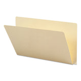 Extended End Tab Manila Folders, Straight Tabs, Legal Size, 0.75" Expansion, Manila, 100/Box