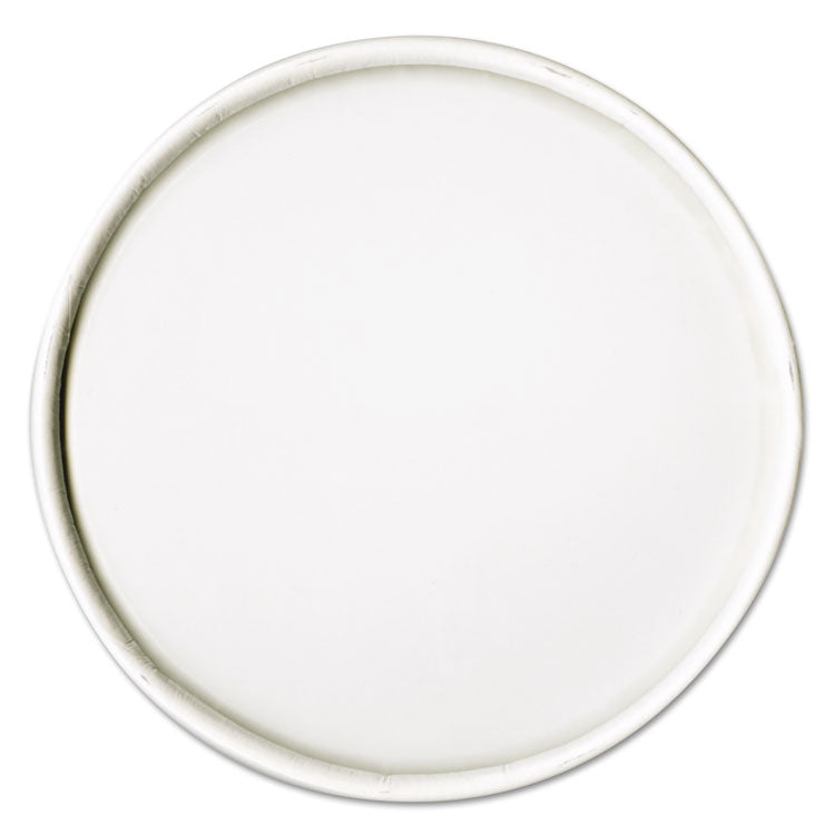 Spiral-Wound Paper Hot Cup Lids, Fits 16 oz Cups, White, 25/Sleeve, 20 Sleeves/Carton