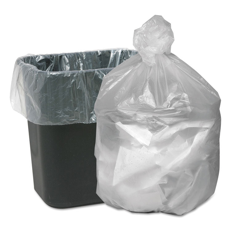 Waste Can Liners, 16 gal, 6 mic, 24  x 31 , Natural, 50 Bags/Roll, 20 Rolls/Carton
