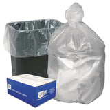 Can Liners, 16 gal, 8 mic, 24  x 33 , Natural, 50 Bags/Roll, 20 Rolls/Carton