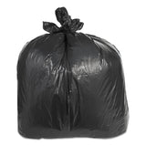 Low-Density Can Liners, 60 gal, 2.4 mil, 38  x 58 , Black, Flat Pack, 100/Carton