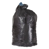 Low-Density Can Liners, 45 gal, 1.25 mil, 23  x 46 , Black, Flat Pack, 100/Carton