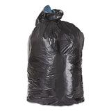 Low-Density Can Liners, 45 gal, 1.6 mil, 23  x 46 , Black, Flat Pack, 100/Carton