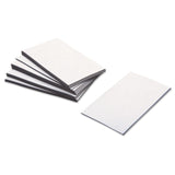 Business Card Magnets, 2 x 3.5, White, Adhesive Coated, 25/Pack