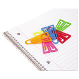 Plastiklips Paper Clips, Extra Large, Smooth, Assorted Colors, 50/Box