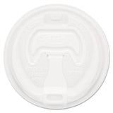 Optima Reclosable Lid, Fits 12 oz to 24 oz Foam Cups, White, 100 Pack, 10 Packs/Carton