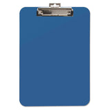 Unbreakable Recycled Clipboard, 0.25" Clip Capacity, Holds 8.5 x 11 Sheets, Blue