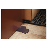 Giant Foot Doorstop, No-Slip Rubber Wedge, 3.5w x 6.75d x 2h, Brown, 2/Pack