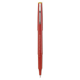 Razor Point Fine Line Porous Point Pen, Stick, Extra-Fine 0.3 mm, Red Ink, Red Barrel, Dozen