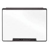 Motion Portable Dry Erase Marker Board, 36 x 24, White Surface, Black Plastic Frame