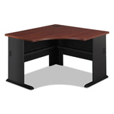 Series A Collection Corner Desk, 47.25" x 47.25" x 29.88", Hansen Cherry