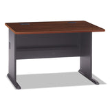 Series A Collection Workstation Desk, 47.63" x 26.88" x 29.88", Hansen Cherry/Galaxy