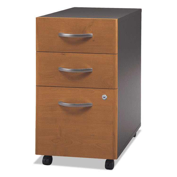 Series C Mobile Pedestal File, Left/Right, 3-Drawers: Box/Box/File, Legal/Letter/A4/A5, Cherry/Gray, 15.75" x 20.25" x 27.88"