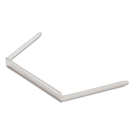 Two-Piece Two-Prong Paper Fastener Bases, 2" Capacity, 2.75" Center to Center, Silver, 100/Box