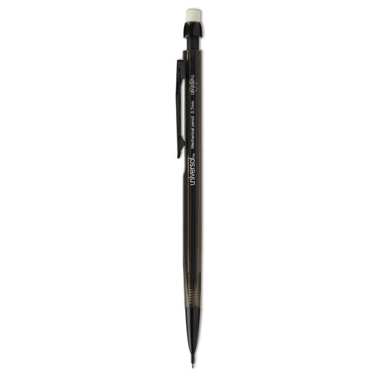 Mechanical Pencil, 0.7 mm, HB (#2), Black Lead, Smoke/Black Barrel, Dozen