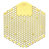 Wave 3D Urinal Deodorizer Screen, Citrus Scent, Yellow, 10/Box