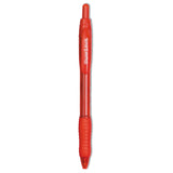 Profile Ballpoint Pen, Retractable, Bold 1.4 mm, Red Ink, Translucent Red Barrel, Dozen