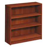 1870 Series Bookcase, Three-Shelf, 36w x 11.5d x 36.13h, Cognac