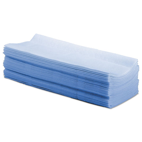 Hydrospun Wipers, 9 x 16.75, Blue, 100 Wipes/Box, 10 Boxes/Carton