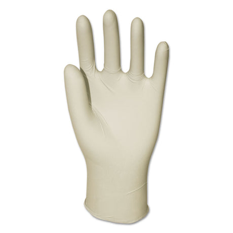 General-Purpose Latex Gloves, Natural, Medium, Powder-Free, 4.4 mil, 1,000/Carton