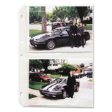 Clear Photo Pages for Four 5 x 7 Photos, 3-Hole Punched, 11.25 x 8.13, 50/Box