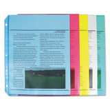 Colored Polypropylene Sheet Protectors, Assorted Colors, 2", 11 x 8.5, 50/Box