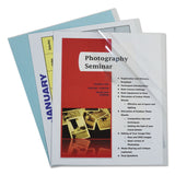 Vinyl Report Covers, Binding Bar, 8.5 x 11, Clear/Clear, 100/Box