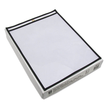 Shop Ticket Holders, Stitched, Both Sides Clear, 75 Sheets, 11 x 14, 25/Box