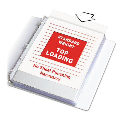 Standard Weight Polypropylene Sheet Protectors, Non-Glare, 2", 11 x 8.5, 50/Box