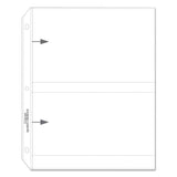 Clear Photo Pages for Four 5 x 7 Photos, 3-Hole Punched, 11.25 x 8.13, 50/Box