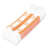 Currency Straps, Orange, $50 in Dollar Bills, 1000 Bands/Pack