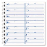 Voice Mail Message Book, One-Part (No Copies), 4 x 1.14, 14 Forms/Sheet, 1,400 Forms Total