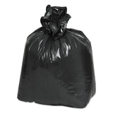 Linear Low-Density Can Liners, 10 gal, 0.6 mil, 24  x 23 , Black, 25 Bags/Roll, 20 Rolls/Carton