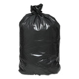 Linear Low Density Recycled Can Liners, 45 gal, 2 mil, 40  x 46 , Black, 10 Bags/Roll, 10 Rolls/Carton