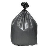 Can Liners, 45 gal, 1.55 mil, 39  x 46 , Gray, 10 Bags/Roll, 5 Rolls/Carton