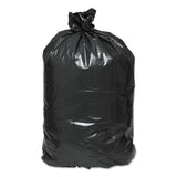 Linear Low-Density Can Liners, 45 gal, 0.63 mil, 40  x 46 , Black, 25 Bags/Roll, 10 Rolls/Carton