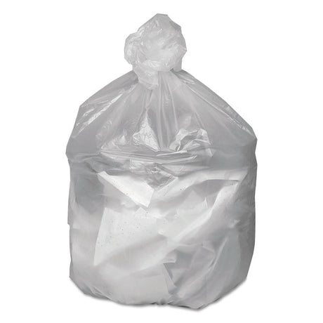 Waste Can Liners, 16 gal, 6 mic, 24  x 31 , Natural, 50 Bags/Roll, 20 Rolls/Carton