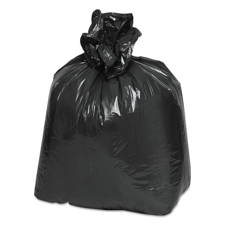 Linear Low Density Recycled Can Liners, 16 gal, 0.85 mil, 24  x 33 , Black, 25 Bags/Roll, 20 Rolls/Carton