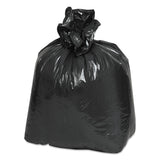 Linear Low Density Recycled Can Liners, 16 gal, 0.85 mil, 24  x 33 , Black, 25 Bags/Roll, 20 Rolls/Carton