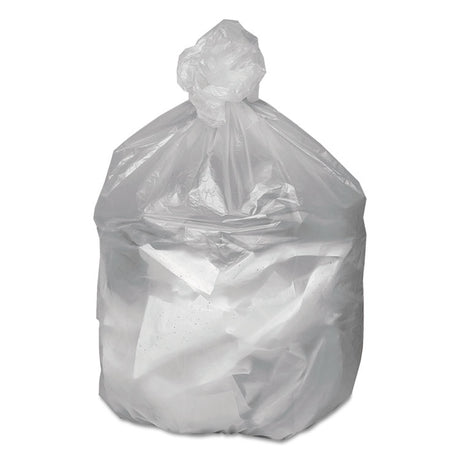 Waste Can Liners, 33 gal, 9 mic, 33  x 39 , Natural, 25 Bags/Roll, 20 Rolls/Carton