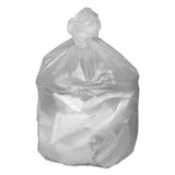 Waste Can Liners, 56 gal, 14 mic, 43  x 46 , Natural, 20 Bags/Roll, 10 Rolls/Carton