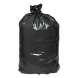 Linear Low Density Recycled Can Liners, 33 gal, 1.25 mil, 33  x 39 , Black, 10 Bags/Roll, 10 Rolls/Carton