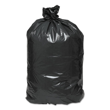 Linear Low-Density Can Liners, 30 gal, 0.71 mil, 30  x 36 , Black, 25 Bags/Roll, 10 Rolls/Carton