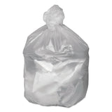 Waste Can Liners, 60 gal, 12 mic, 38  x 58 , Natural, 20 Bags/Roll, 10 Rolls/Carton