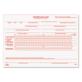 Driver s Daily Log Book with Daily Record and Hours Summary, Two-Part Carbonless, 7.88 x 5.5, 31 Forms Total