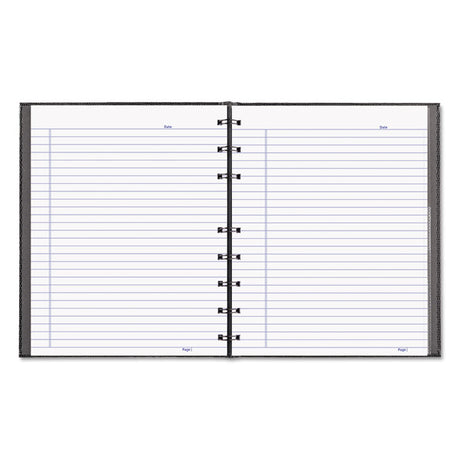 NotePro Notebook, 1-Subject, Narrow Rule, Black Cover, (75) 9.25 x 7.25 Sheets