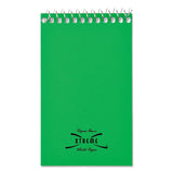 Paper Blanc Xtreme White Wirebound Memo Pads, Narrow Rule, Randomly Assorted Cover Colors, 60 White 3 x 5 Sheets