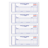 Purchase Order Book, 5 Lines, Two-Part Carbonless, 7 x 2.75, 4 Forms/Sheet, 400 Forms Total