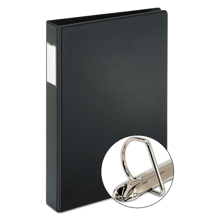 Legal Slant D Ring Binder, 3 Rings, 1" Capacity, 14 x 8.5, Black